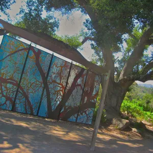 stained glass art exhibit, Meadow Oaks