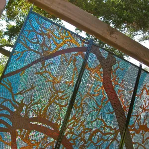 stained glass art exhibit, Meadow Oaks