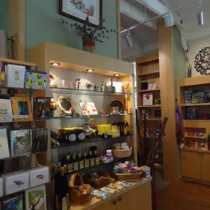 SBBG Gift Shop interior, products