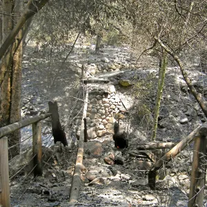 Jesusita Fire, destroyed Campbell Bridge