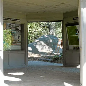 Information Kiosk, view from steps
