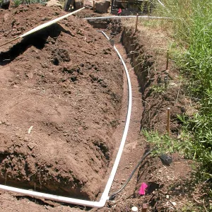 Irrigation installation, Meadow Lawn 2008