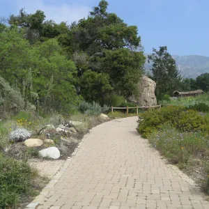 Pavers leading to Blaksley boulder