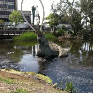 Docent field trip to La Brea tar pits, George C. Paige Museum, La Brea Discoveries