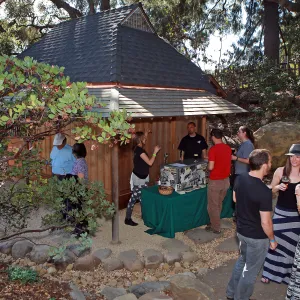 Santa Barbara Beer Garden Event, Figeroa Mountain Brewery, Chris pouring