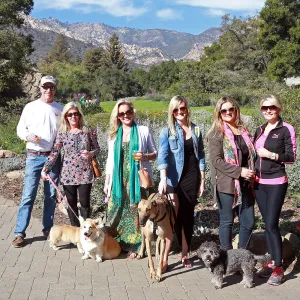 Santa Barbara Beer Garden Event, Robyn Parker and friends