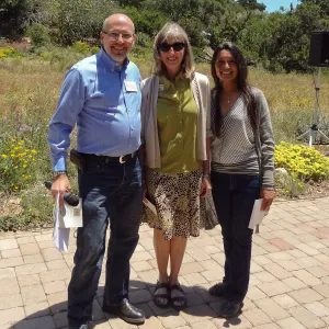 10 year service award, Christine Riesenfeld, Steve Windhager, Kathy Casteneda, Volunteer Appreciation 2014, SBBG