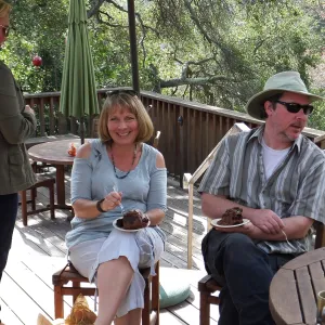 Staff farewell party for Tricia Wardlaw