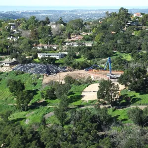 Pritzlaff Conservation Center construction work from Cavalli Ridge