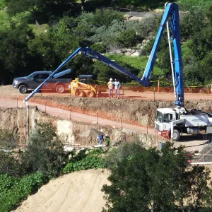 Pritzlaff Conservation Center construction work from Cavalli Ridge