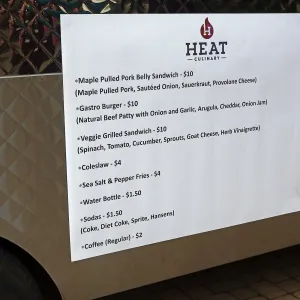 2015 Santa Barbara Beer Garden Event, Sign, HEAT Culinary