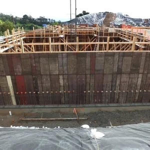 Pritzlaff Conservation Center Construction, north wall