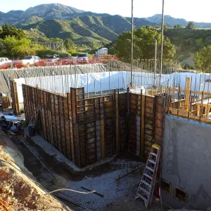 Pritzlaff Conservation Center Construction, Exterior looking northeast