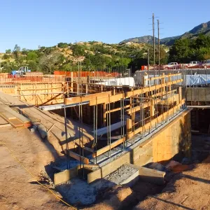 Pritzlaff Conservation Center Construction, Exterior looking northwest