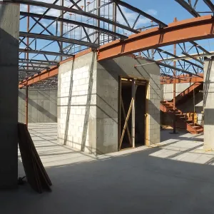 Pritzlaff Conservation Center Construction, looking northeast across Seed Bank/Herbarium area