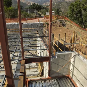 Pritzlaff Conservation Center Construction, looking north from stairwell