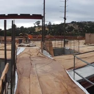 Pritzlaff Conservation Center Construction, panorama from first floor stairwell