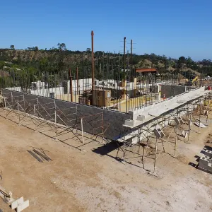 Pritzlaff Conservation Center Construction, Exterior looking southeast