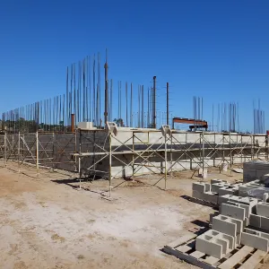 Pritzlaff Conservation Center Construction, Exterior looking southeast