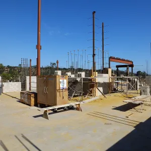Pritzlaff Conservation Center Construction, looking southeast across wet lab area