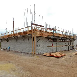 Pritzlaff Conservation Center Construction, Exterior looking southeast