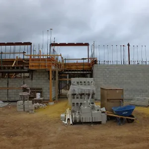 Pritzlaff Conservation Center Construction, west face