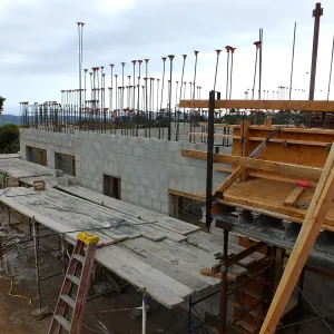 Pritzlaff Conservation Center Construction, south half of east face