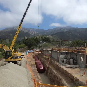 Pritzlaff Conservation Center Construction, Storm Water Detention Tank Installation