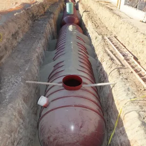 Pritzlaff Conservation Center Construction, Storm Water Detention Tank Installation