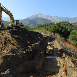 Pritzlaff Conservation Center Construction, upper parking lot grading