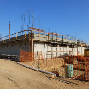 Pritzlaff Conservation Center Construction, Exterior looking southeast