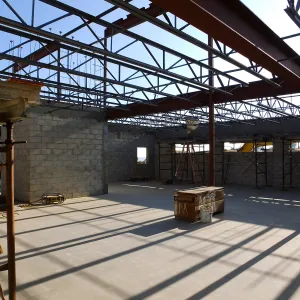 Pritzlaff Conservation Center Construction, looking southwest across Research workstation area