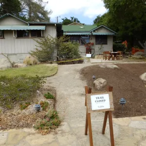 Home Demonstration Garden Renovation, view 22, south side of Cottage