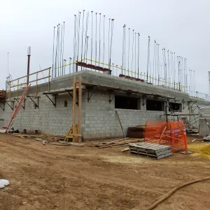Pritzlaff Conservation Center Construction, Exterior looking southeast