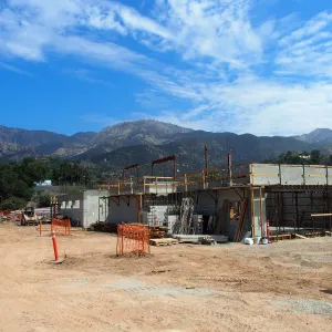Pritzlaff Conservation Center Construction, Exterior looking northeast