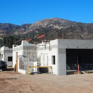 Pritzlaff Conservation Center Construction, Exterior looking northeast