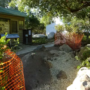Home Demonstration Garden Renovation, view 10, east of Cottage looking northwest