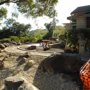Home Demonstration Garden Renovation, view 11, east of Cottage looking southwest