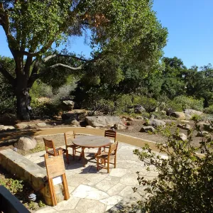 Home Demonstration Garden Renovation, view 20, looking southeast from south entrance of Cottage