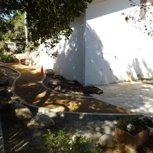 Home Demonstration Garden Renovation, view 31, looking towards southwest corner of Herbarium