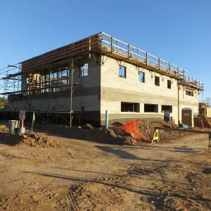 Pritzlaff Conservation Center Construction, exterior looking southeast
