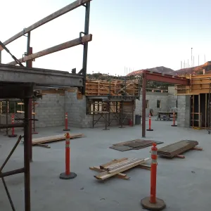 Pritzlaff Conservation Center Construction, looking northwest across Conference/Training area