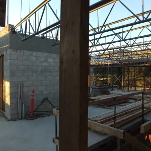 Pritzlaff Conservation Center Construction, looking northwest across Administrative office area
