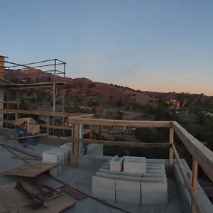 Pritzlaff Conservation Center Construction, panorama from south deck railing