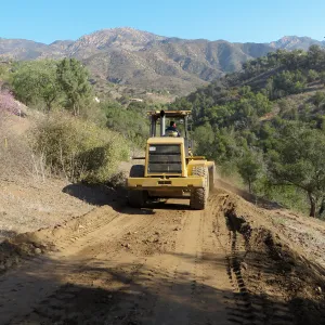 Resurfacing road, East Slope