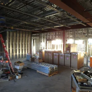 Pritzlaff Conservation Center Construction, looking southwest across Research workstation area 