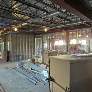 Pritzlaff Conservation Center Construction, looking southwest across Research workstation area