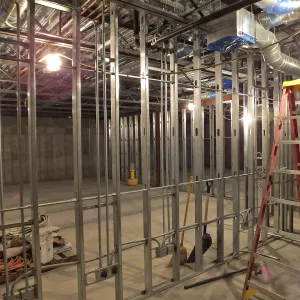 Pritzlaff Conservation Center Construction, looking northeast across Seed Bank/Herbarium area