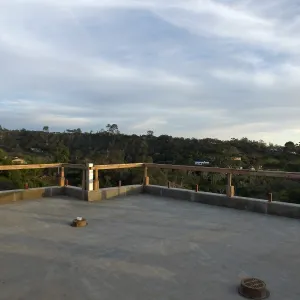 Pritzlaff Conservation Center Construction, looking southeast across deck