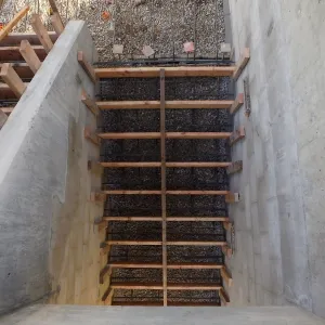 Pritzlaff Conservation Center Construction, sothwes exterior stairs